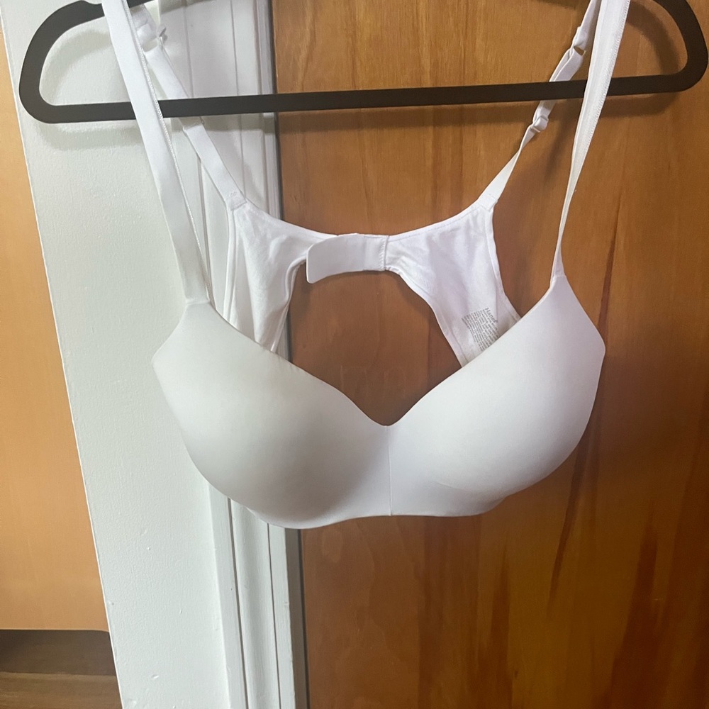 Seamless White Bra